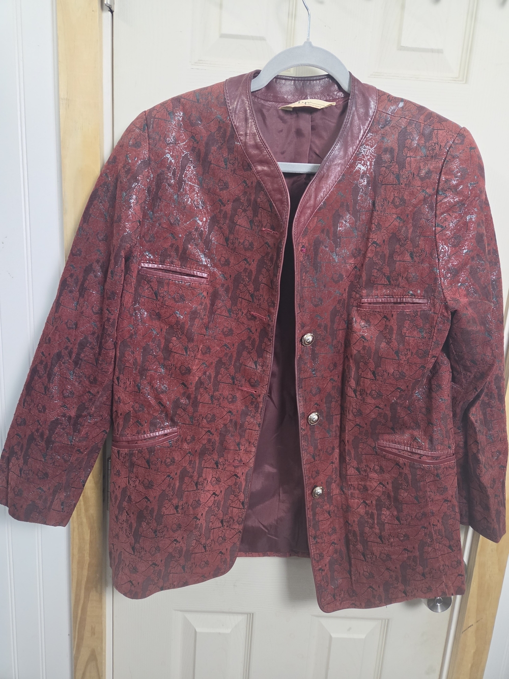 Vintage Y2K Canada Made By Sibylle Lyn leather jacket #0415